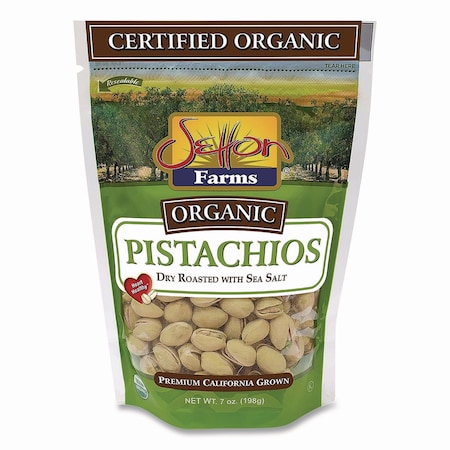 Setton Farms Organic Pistachios, Dry Roasted with Sea Salt, 7 oz Bag, 12PK 5182